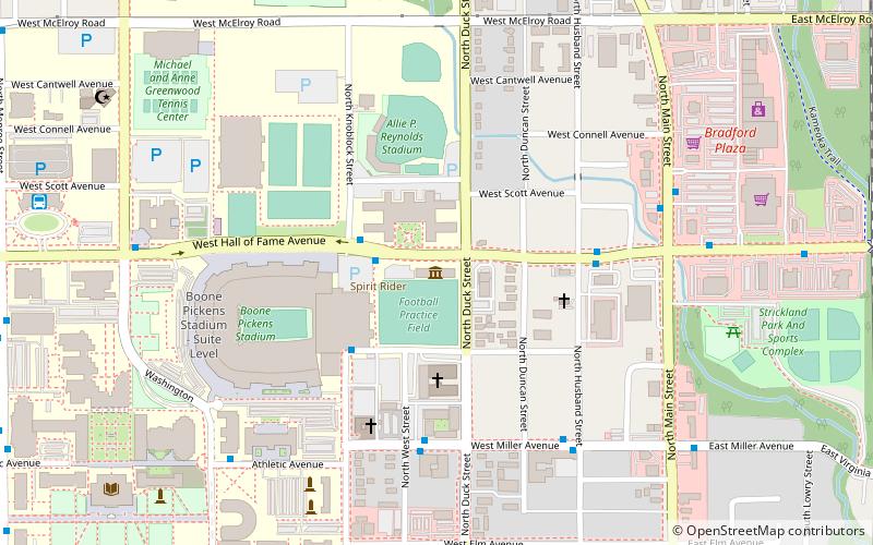 National Wrestling Hall of Fame and Museum location map