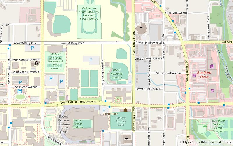 Allie P. Reynolds Stadium location map