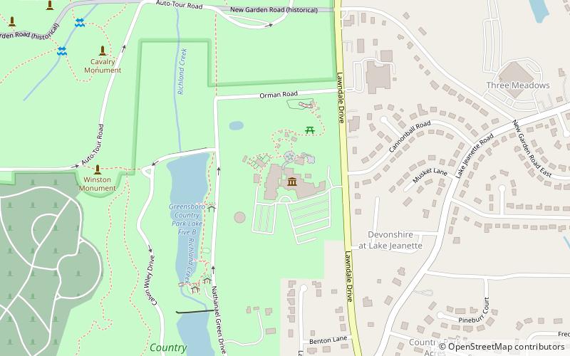 Greensboro Science Center location map