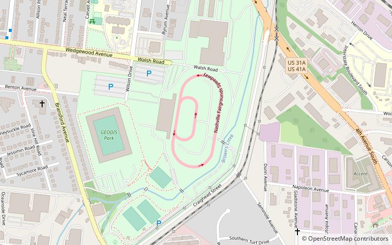 Fairgrounds Speedway location map