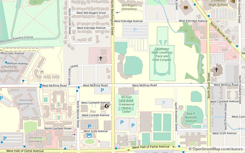 O'Brate Stadium location map