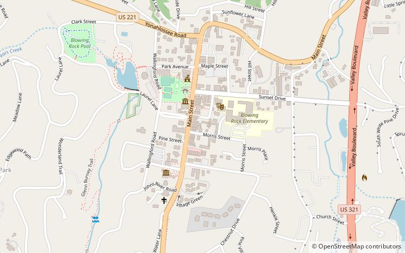 Former Randall Memorial Building location map