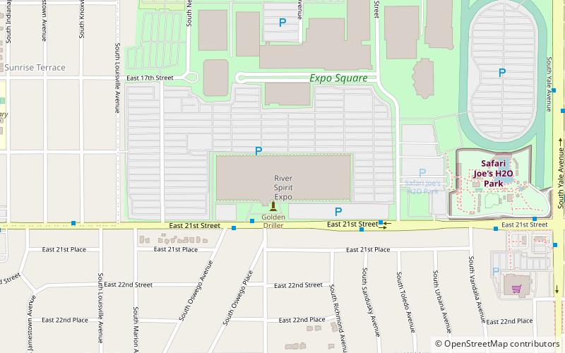 Tulsa Expo Center location map