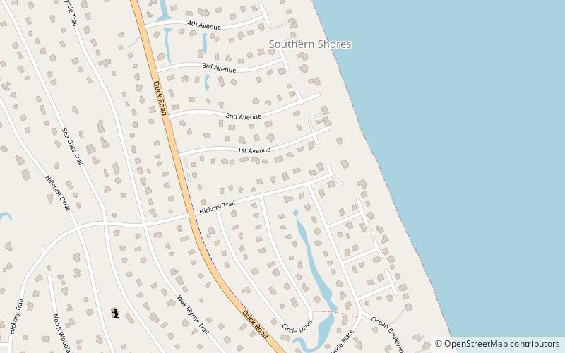 Southern Shores location map