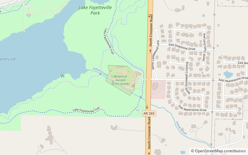 Jardín botánico de Ozarks location map