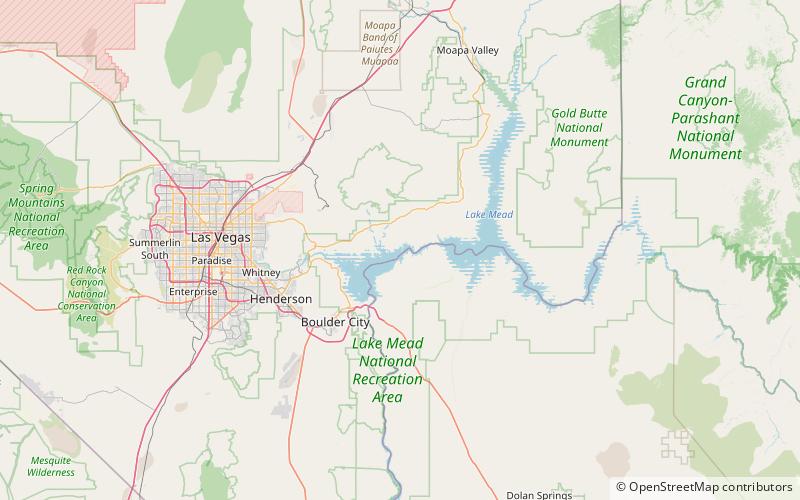 hamblin bay lake mead national recreation area location map
