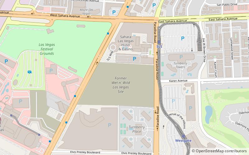 Crown Las Vegas location map