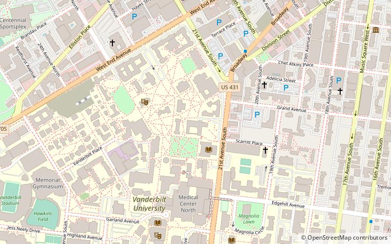vanderbilt university divinity school nashville location map