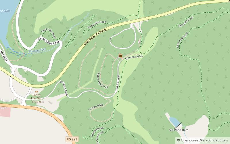 Moses H. Cone Memorial Park location map