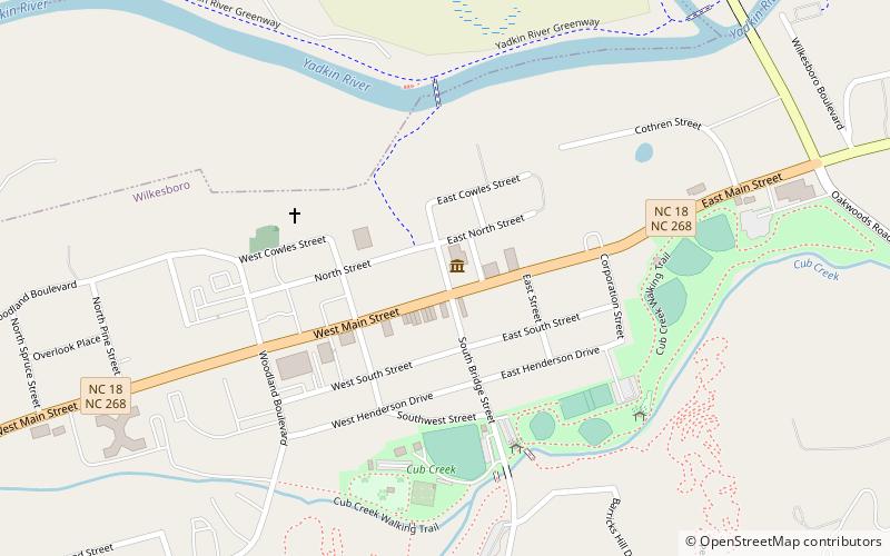 Wilkes County Courthouse location map