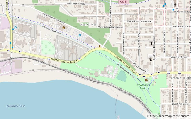 newblock park tulsa location map