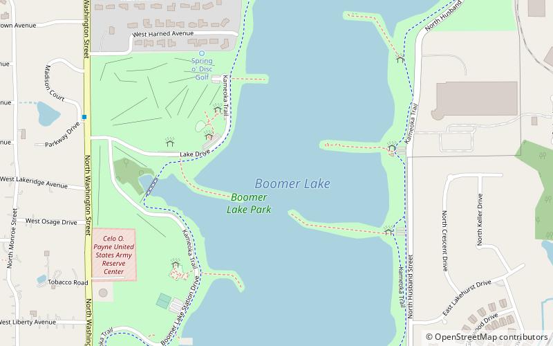 Boomer Lake location map
