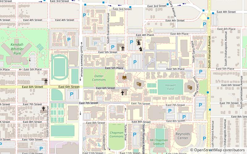 McFarlin Library location map
