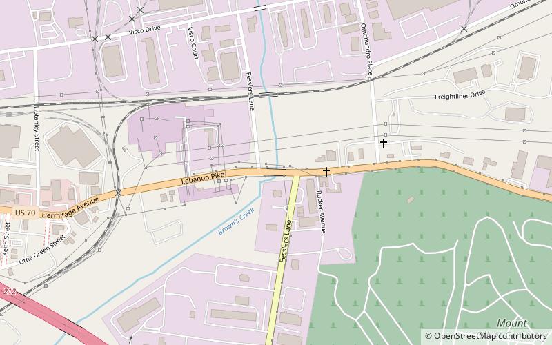 Lebanon Road Stone Arch Bridge location map