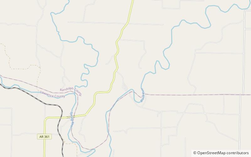 Davidsonville Historic State Park location map