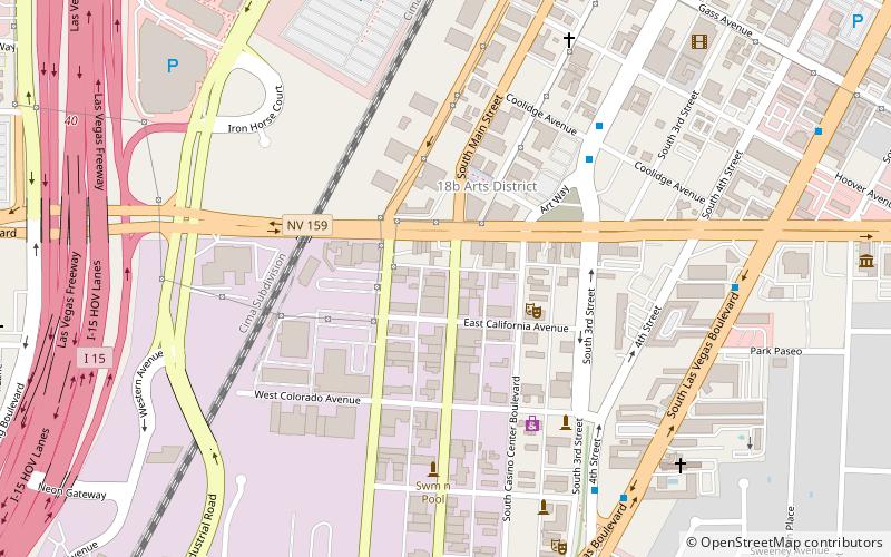 Las Vegas Historical Society location map