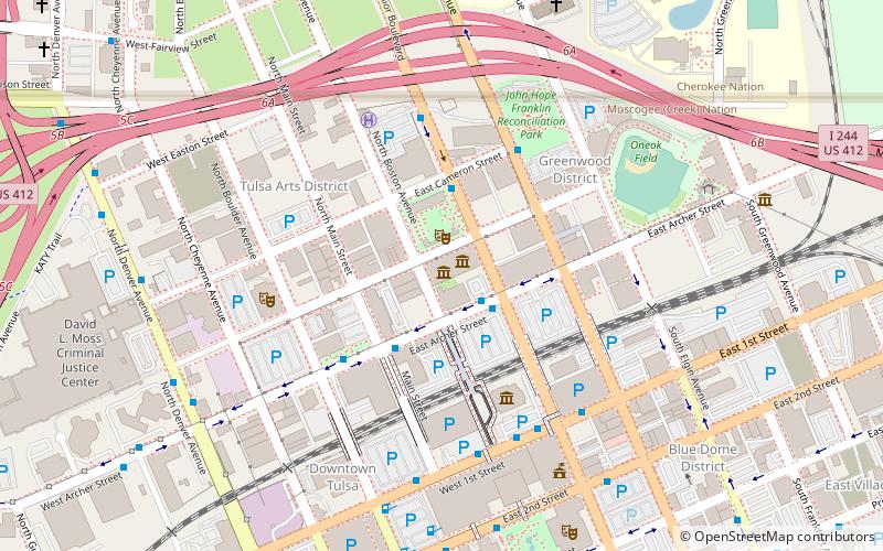 Woody Guthrie Center location map