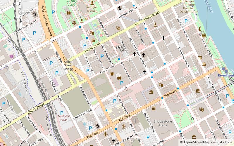 Nashville Public Library location map
