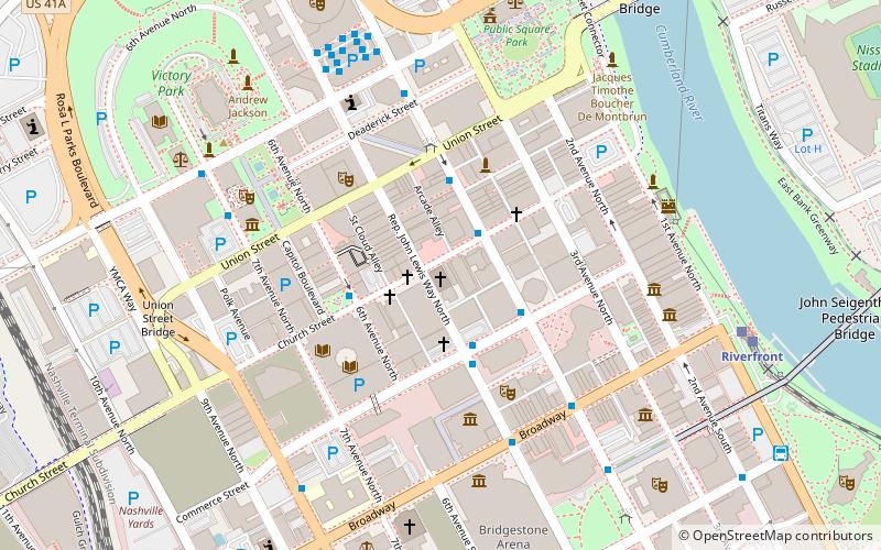 Downtown Presbyterian Church location map