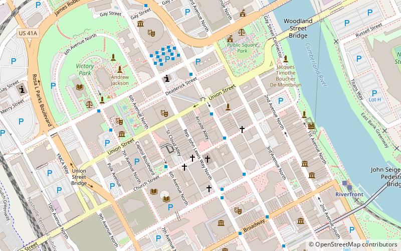 Nashville Arcade location map