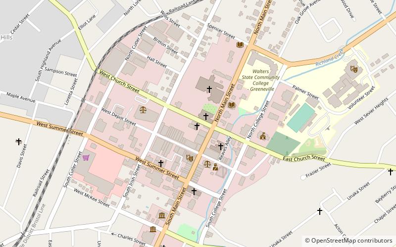 st james episcopal church greeneville location map
