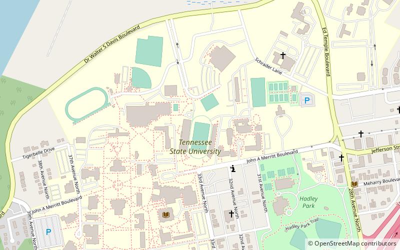 Hale Stadium location map