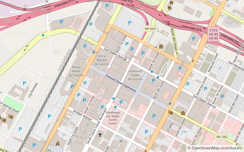 Binion’s Gambling Hall and Hotel location map