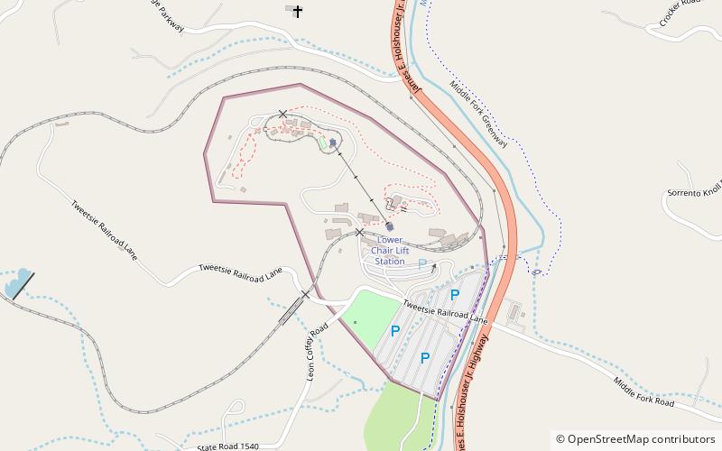 Tweetsie Railroad location map