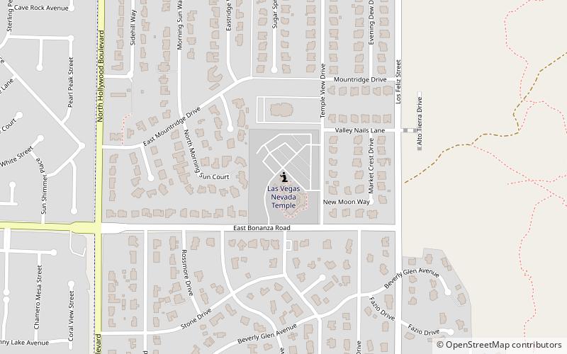 Temple mormon de Las Vegas location map
