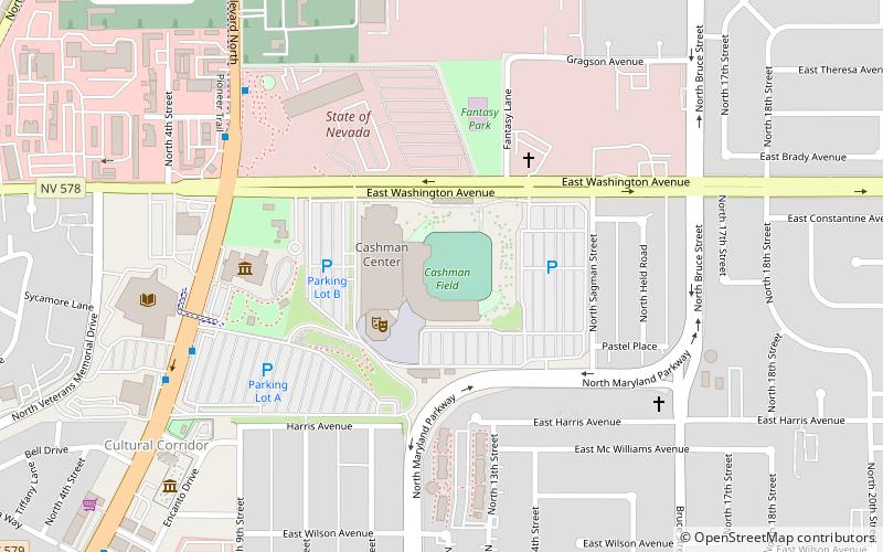 Cashman Field location map