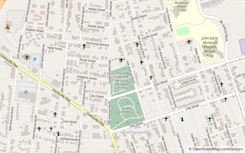 Temple Cemetery location map