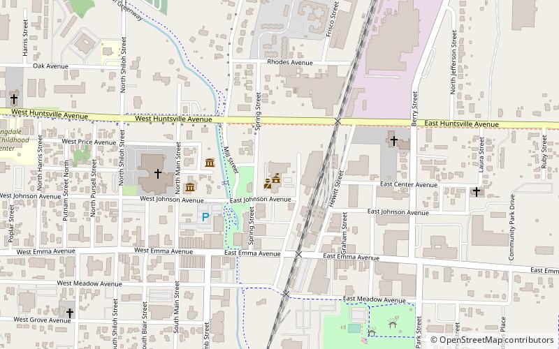 Downtown Springdale location map