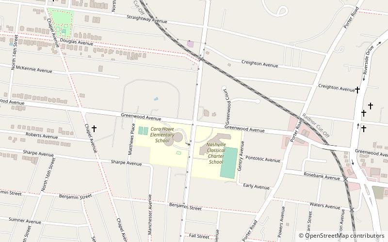 east nashville location map