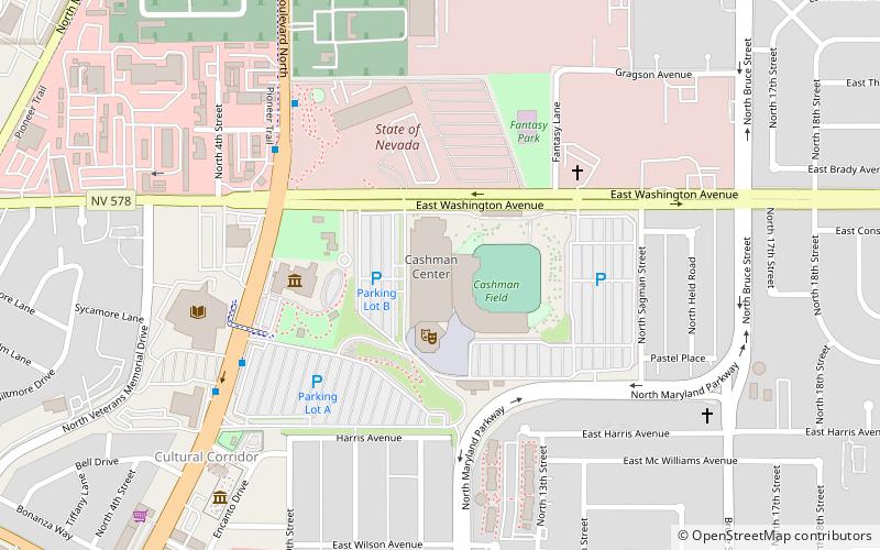 Cashman Center location map