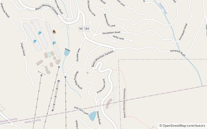 Beech Mountain location map