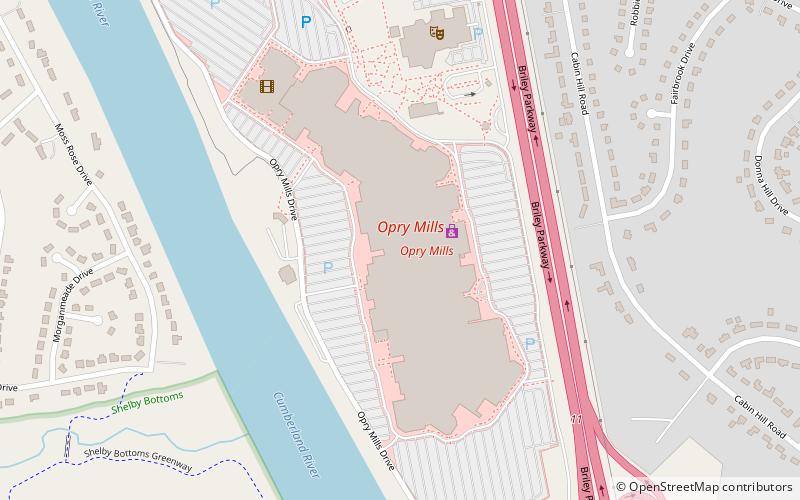 Opry Mills location map