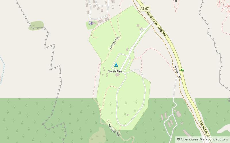 North Rim location map