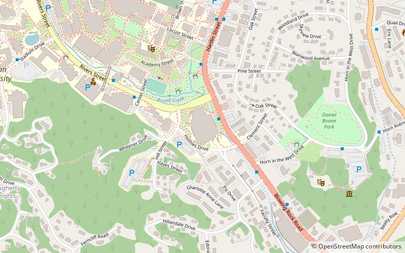 George M. Holmes Convocation Center location map