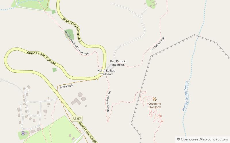 North Kaibab Trail location map