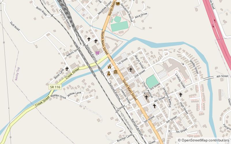 Coal Creek Miners Museum location map
