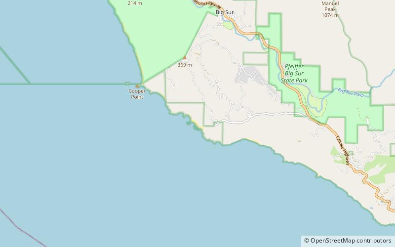 Pfeiffer Beach location map