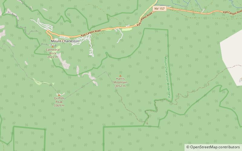 Harris Mountain location map