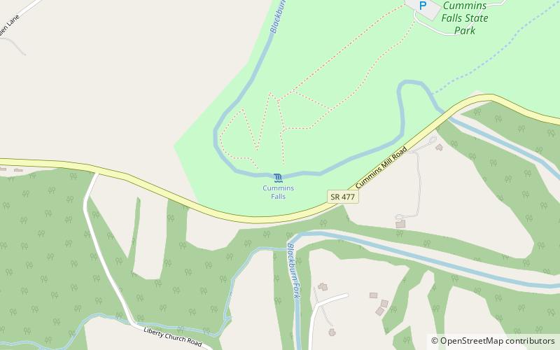 Cummins Falls location map