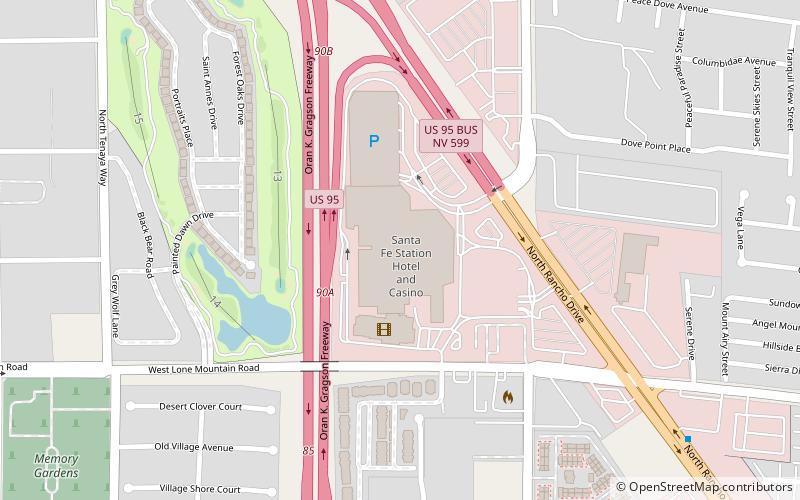 santa fe station north las vegas location map