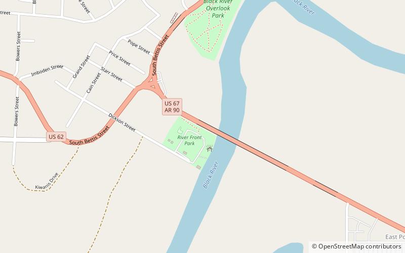 Black River Bridge location map