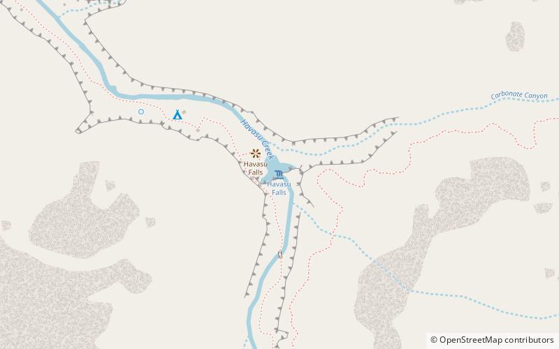 Chutes d'Havasu location map