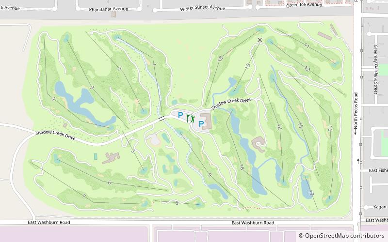 Shadow Creek Golf Course location map