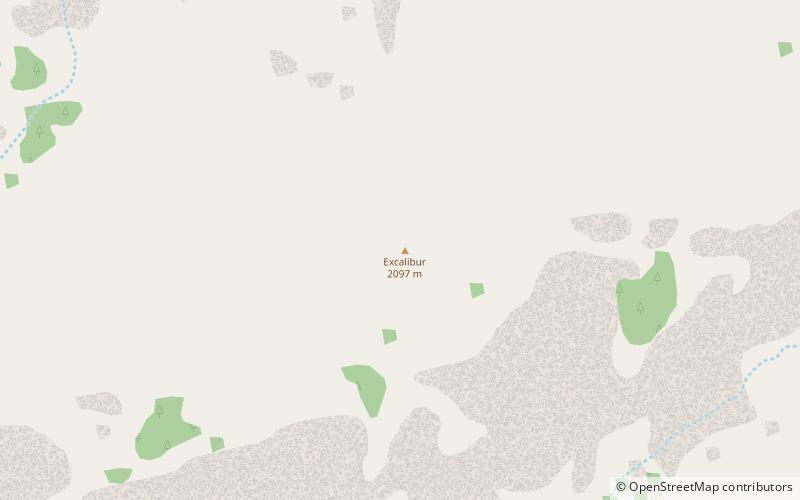excalibur park narodowy wielkiego kanionu location map