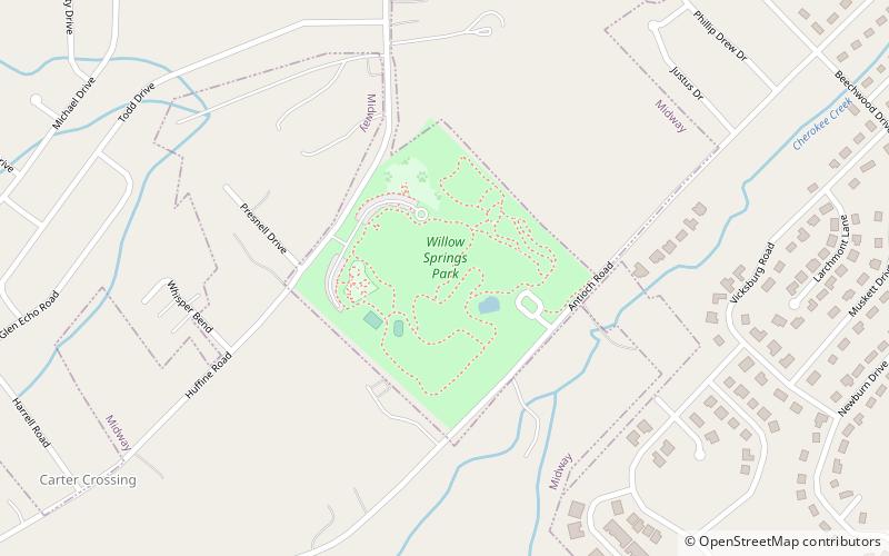 Willow Springs Park location map