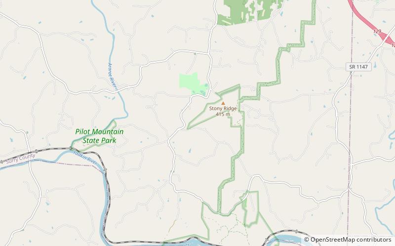 Sauratown Mountains location map